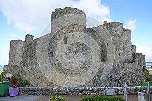 Historic stone castle in Wales