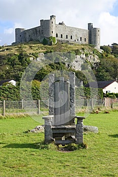 Historic stone castle in Wales