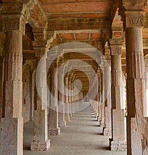 Historic Stone Pillars of Ancient Palace India