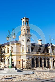 Historic stone post office in Beechworth in Victoria, Australia