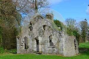 Historic Stone Ruins in Adare Ireland in the Spring