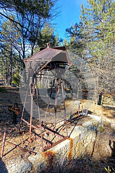 Historic Stonewall Gold Mine Rusted Machinery Remains