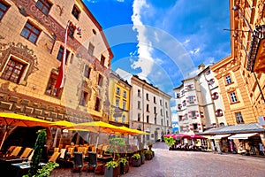 Historic street of Innsbruck view