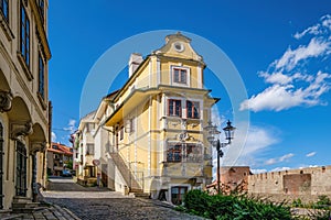 Historic street in old part of town Bratislava