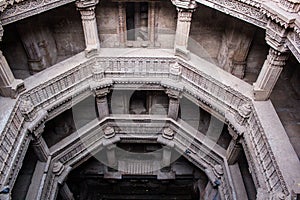 Historic structure of Adalaj Step well.