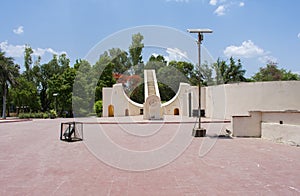 Historic Sundial of the old observatory at Ujjain, Madhya Pradesh, India