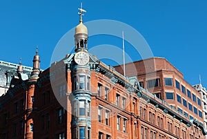 Historic SunTrust building with the clock tower in Washington DC