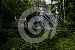 Historic Suspension Bridge - Mill Creek Park, Youngstown, Ohio