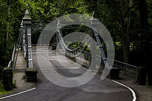 Historic Suspension Bridge - Mill Creek Park, Youngstown, Ohio