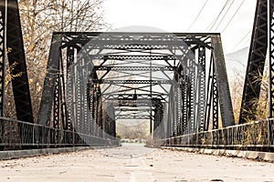 Historic Sweetwater River Steel Parker Truss Bridge