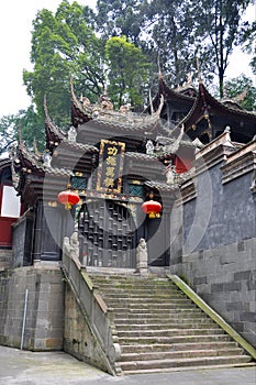 Historic temple in Dujiangyan, Sichuan, China