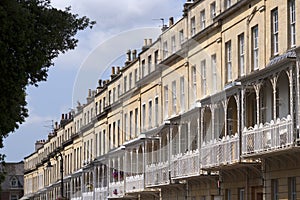 Historic terraced houses in Clifton, Bristol