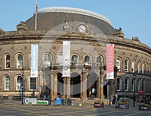 The historic 19th century corn exchange building in the kirkgate area of the historic 19th century corn exchange building in the