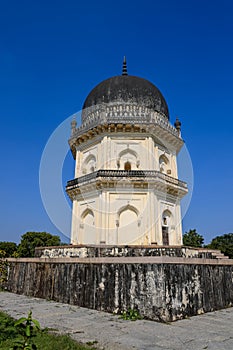 Historic tomb of Jamshed Quli Qutb Shahi in Hyderabad, India photo