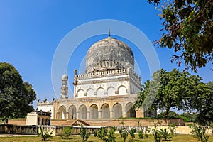 Historic tomb of Mohammad Quli Qutub Shah in Hyderabad,Telangana India