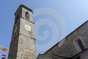 Historic tower at Bagno di Romagna, Italy