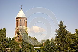 Historic tower Curtea de Arges photo