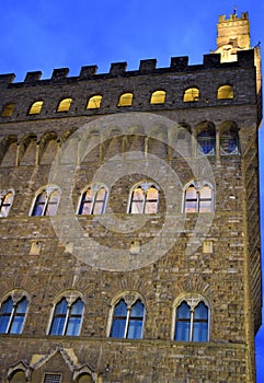 Historic tower located on the Arno side of Palazzo Pitti in Florence.
