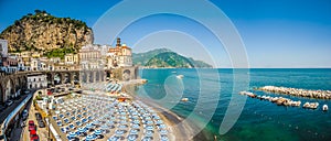 Historic town of Atrani, Amalfi Coast, Campania, Italy