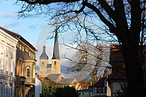 Historic town burg near magdeburg germany