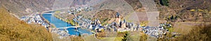 Historic town of Cochem with Moselle river, Rheinland-Pfalz, Germany photo