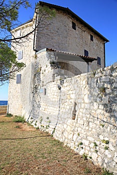 The historic town fortification of Umag, Croatia