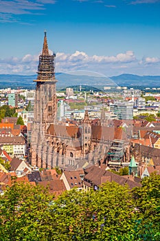 Historic town of Freiburg im Breisgau, Baden-Wurttemberg, German