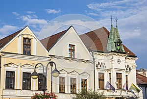 Historic town hall building on the market square of Zilina