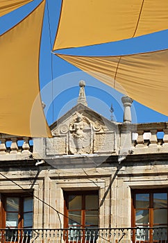 Town hall Villanueva de la Serena with awning photo