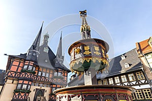 Historic town hall wernigerode germany