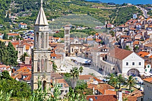 Historic town of Hvar stone architecture