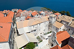 Historic town Korcula in Croatia