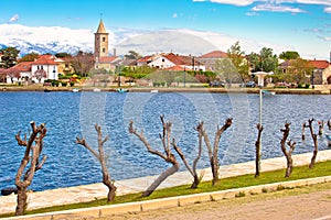 Historic town of Nin waterfront view