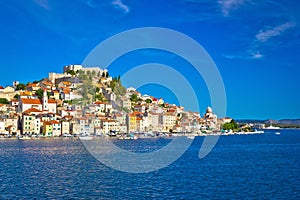 Historic town of Sibenik waterfront view