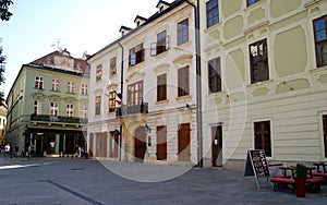 Historické meštianske domy na Hlavnom námestí v Starom Meste, Bratislava, Slovensko