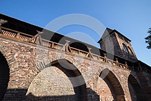 Historic townwall and nibelungen museum worms photo