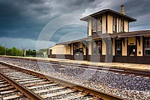 The historic train station in Gettysburg, Pennsylvania.