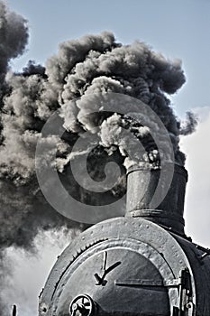 The historic train of the Val d\'Orcia in Tuscany, Italy