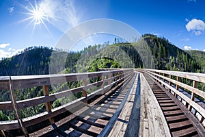 Historic Trestle at Myra Canyon Provincial Park, Canada