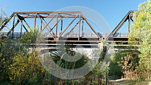 Historic Trestle Train Bridge in Winters, California