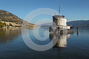 Historic Tugboat, Okanagan Lake, Penticton photo