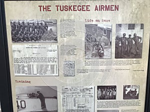 The historic Tuskegee Airmen Memorial in Walterboro, South Carolina, USA