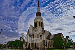 Historic UCC church in Downtown Janesville WI