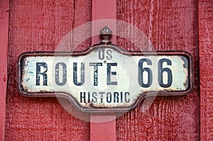 Historic US Route 66 Sign