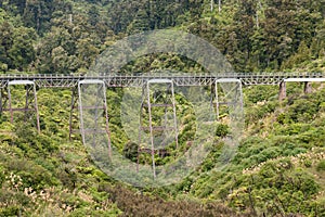 Historic viaduct near Ohakune in Tongariro National Park