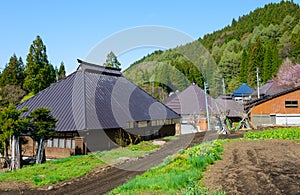 Historic village in Hakuba, Nagano, Japan