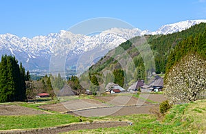 Historic village in Hakuba, Nagano, Japan