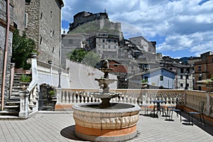 The historic village of Subiaco, Italy