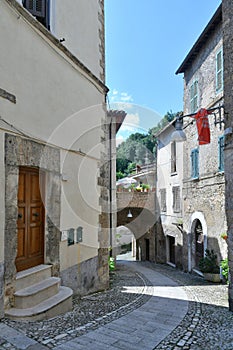 The historic village of Subiaco, Italy