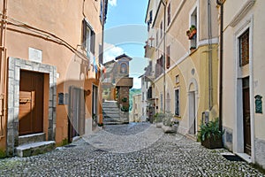 The historic village of Subiaco, Italy